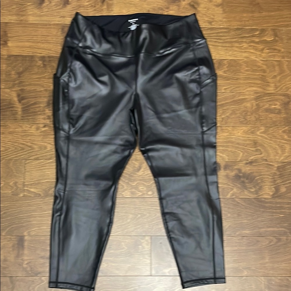 TORRID Black Faux Leather Leggings